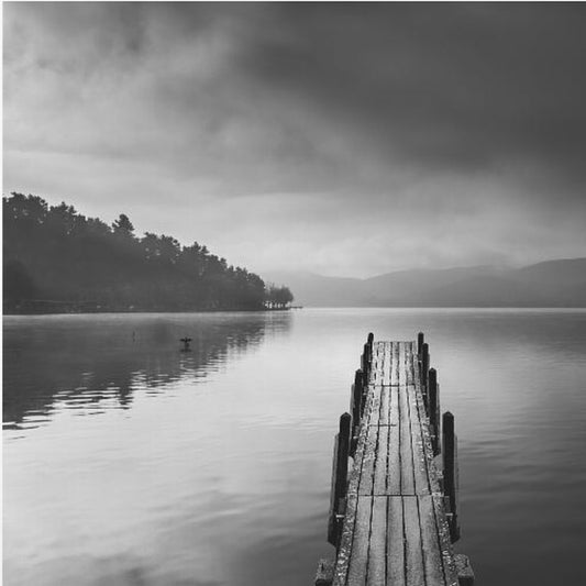 Vue sur le lac avec Pier II | Tableaux sur Toile