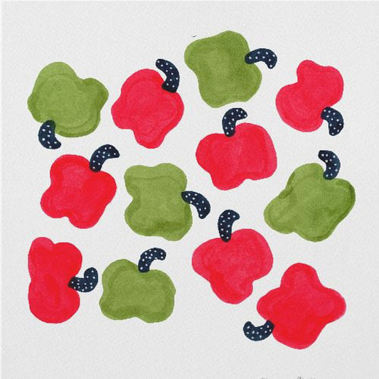 Green and Red Peppers | Poster